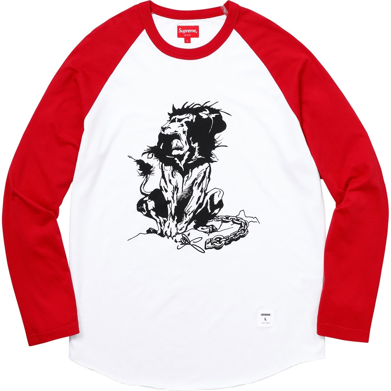 Lion Raglan Baseball Top view 5